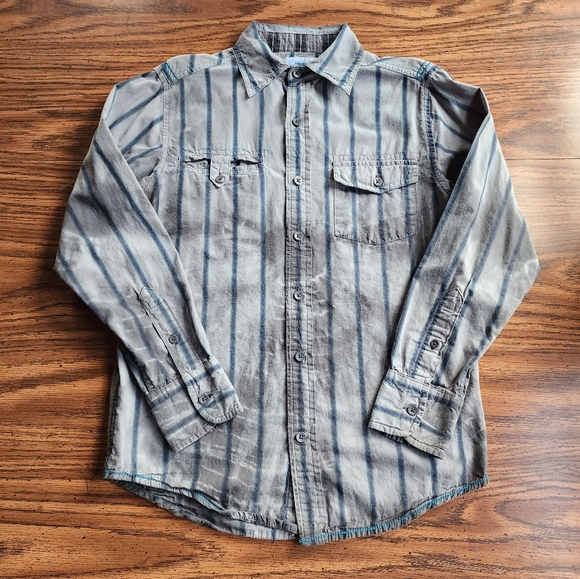 Uproar Tie-Dye Button Down Long Sleeve Casual Shirt - Picture 1 of 9